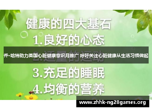 乔·哈特助力英国心脏健康意识月推广 呼吁关注心脏健康从生活习惯做起